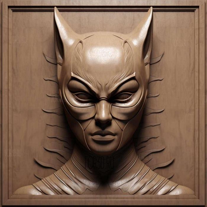 Catwoman movie 2 stl model for CNC